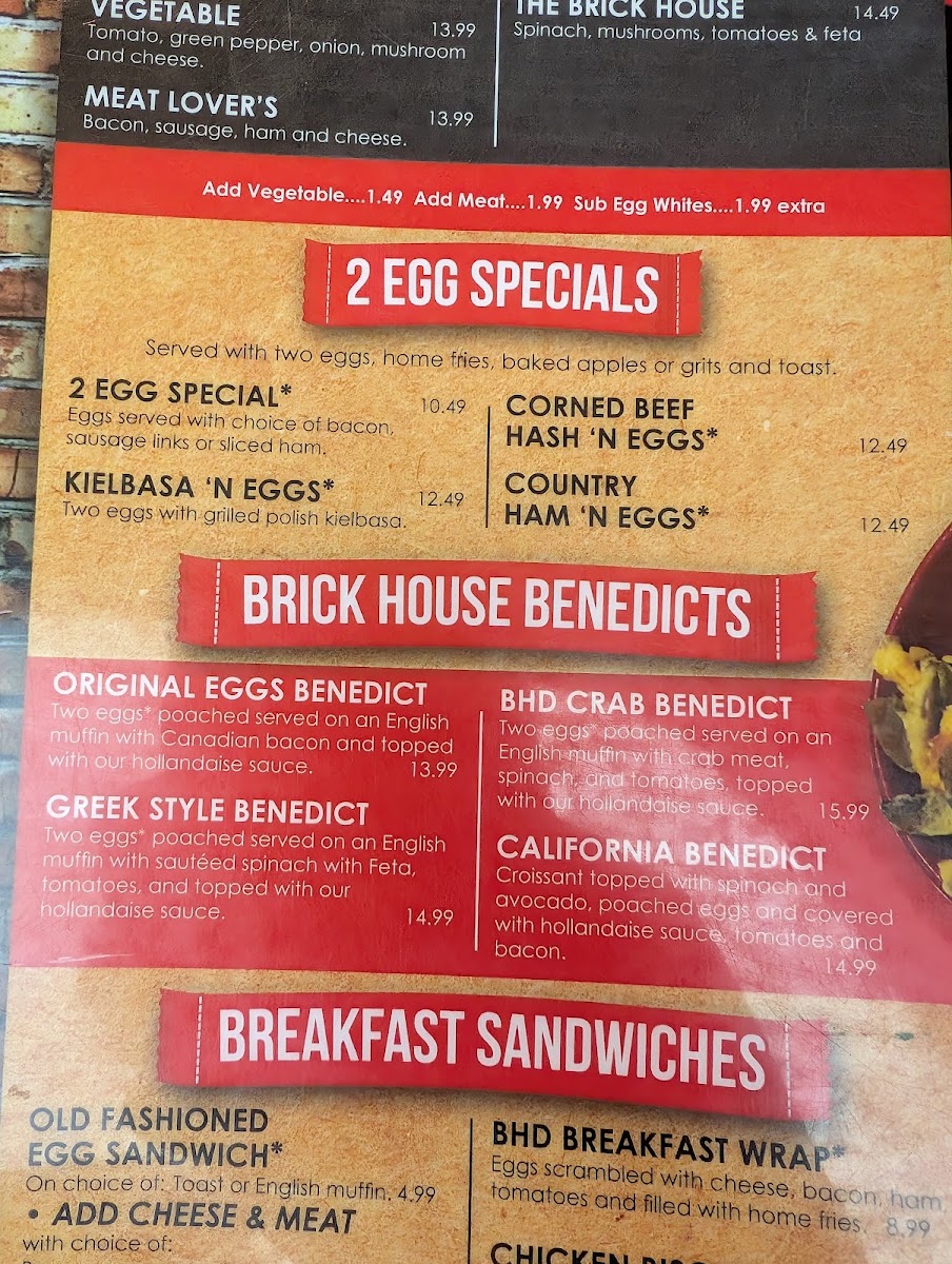 Brick House Diner Menu - Image 3